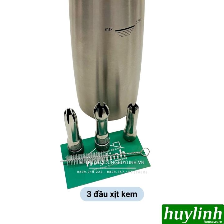 Bình xịt kem tươi Mosa - Dung tích 0.5 lít hoặc 1 lít - Hàng nhập khẩu