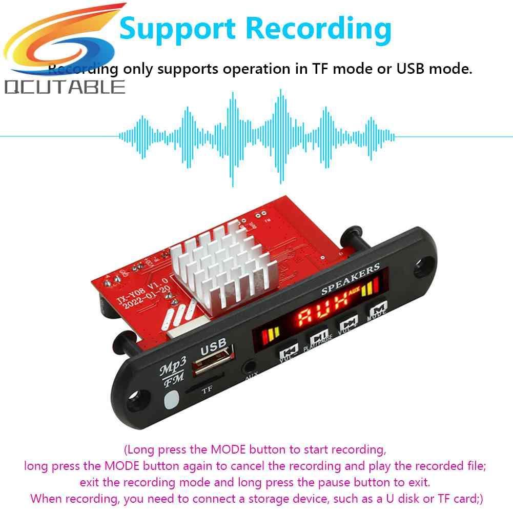 Bảng Mạch Khuếch Đại Âm Thanh MP3 Bluetooth DC 8V-24V 2x60W