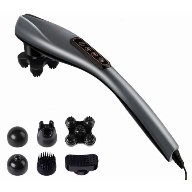 Máy Đấm Lưng Massage Cầm Tay Sạc Pin Không Dây 6 Đầu Phiên Bản Mới Nhất 2021