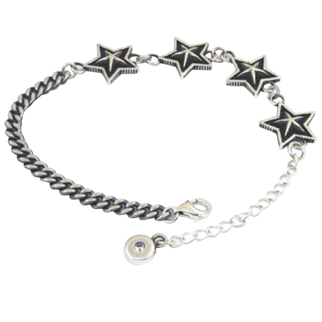 Women Star Charm Bracelet Vintage Style Bangle Punk Jewelry