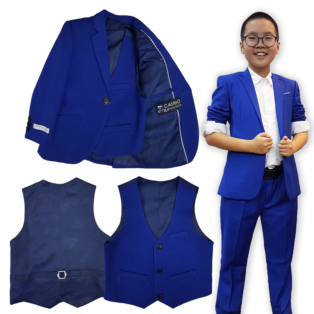 Bộ Vest Bé Trai CATRIO 3 Chi Tiết Màu C30PCT 2 - 7 Tuổi