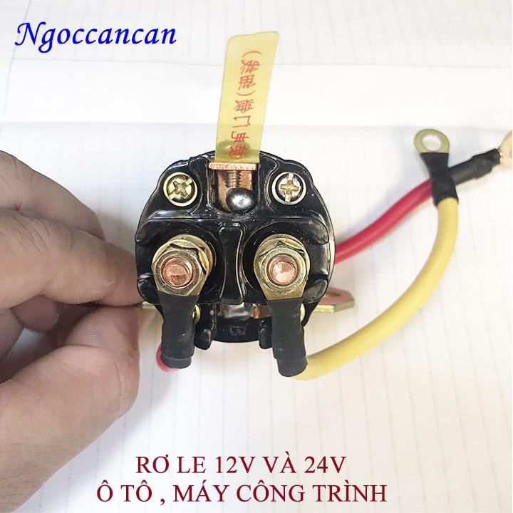 Rơ le phụ đề ô tô máy công trình 12v và 24v (loại tốt)