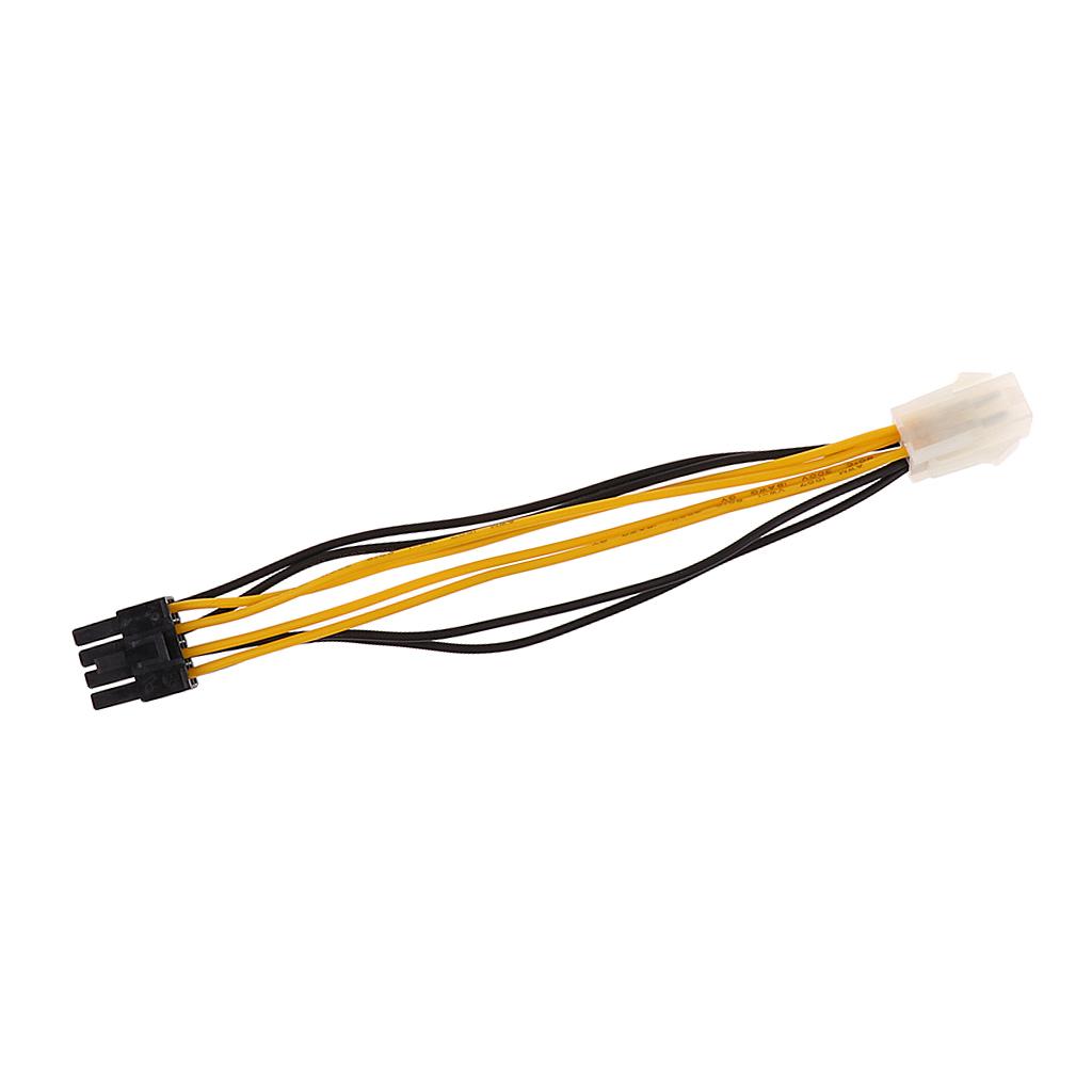 4Pin to 8 Pin Power Supply Adapter Cable Cord Connector Wire for Desktop