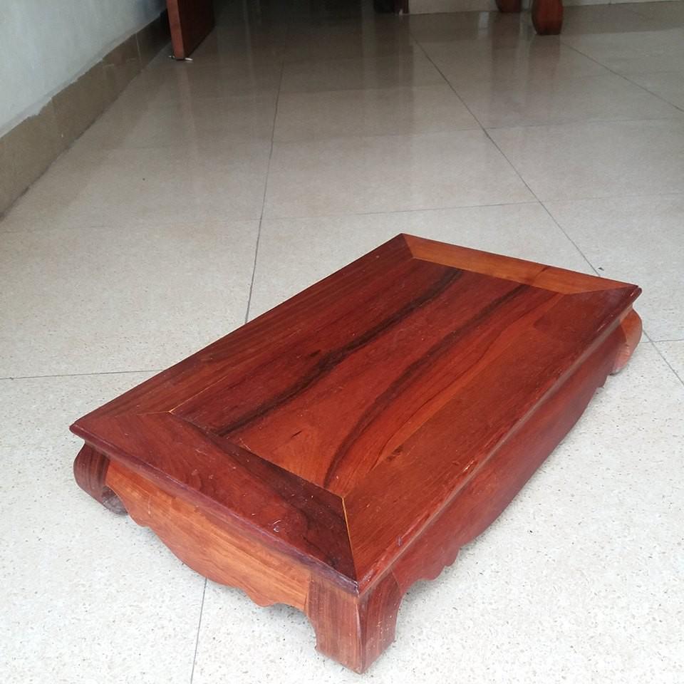 Bàn kệ gỗ hương cao 10cmx32cmx52cm