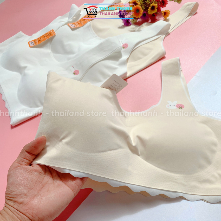 Áo ngực bra su học sinh BeeNa 2106 không gọng mút nhẹ, co giản thoải mái