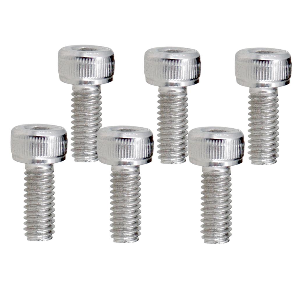 6 Miếng đàn Guitar điện Khóa Dây Nut Kẹp Lục Giác ốc Vít M4