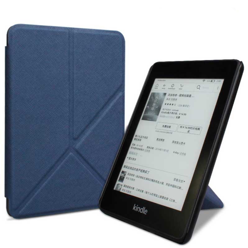 Hình ảnh Bao da cover cho Kindle Paperwhite Gen 5 11th loại 6,8inch dạng ORIGAMI có chức năng tự động tắt mở, giá đỡ máy