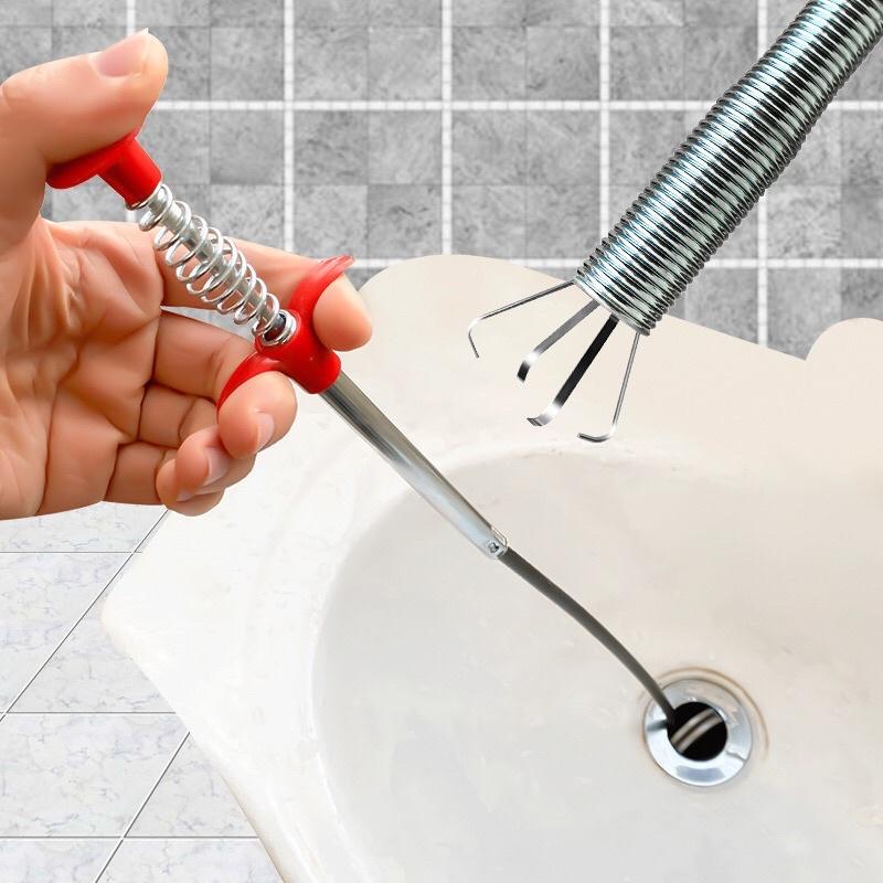 Dụng Cụ Gắp Rác Thông Cống - Ngăn Nghẹt Cống, Bồn Cầu, Bồn Rửa Chén, Lavabo
