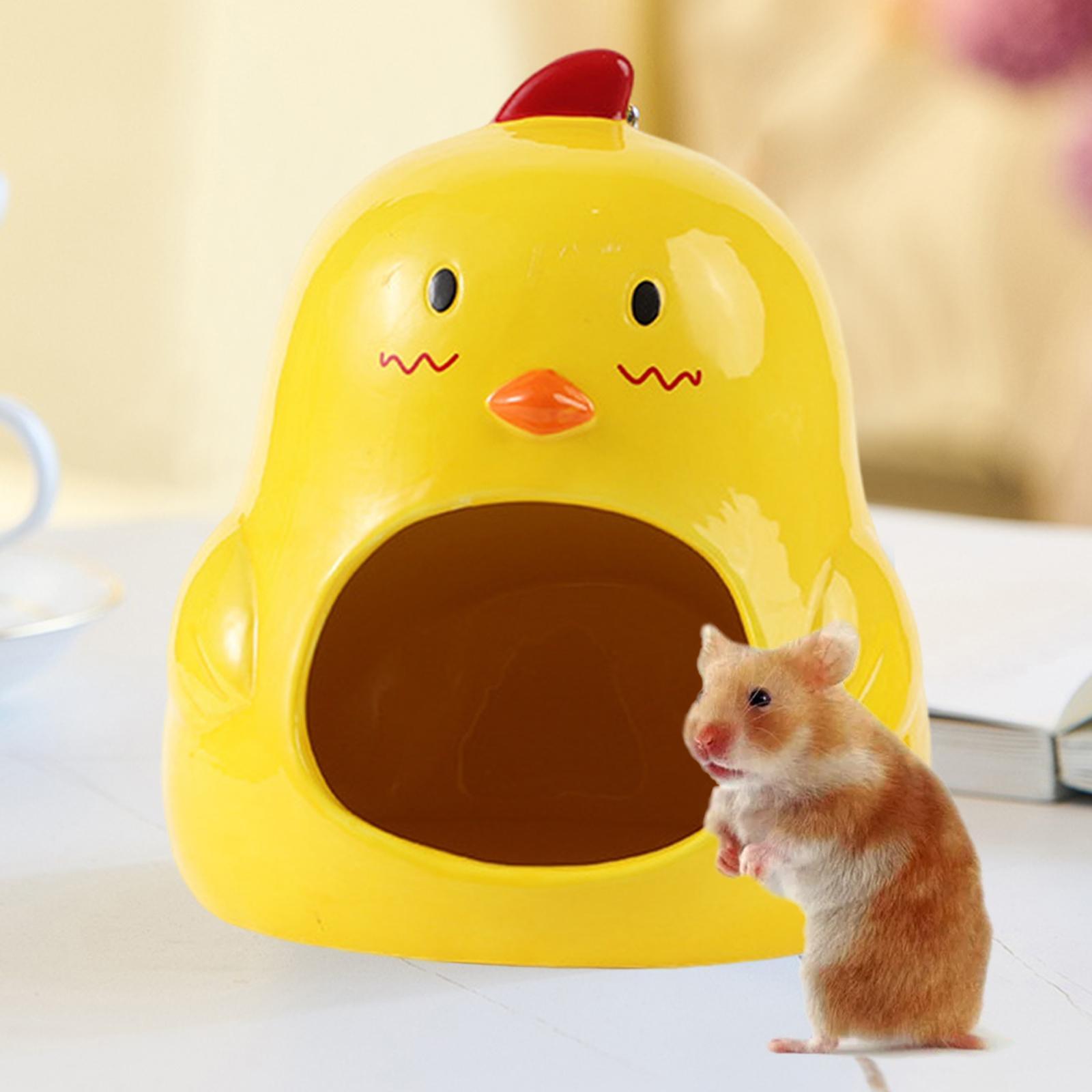 Ceramic Hamster House Hut Cave Cage Summer Cool Small Animals Mini Bed
