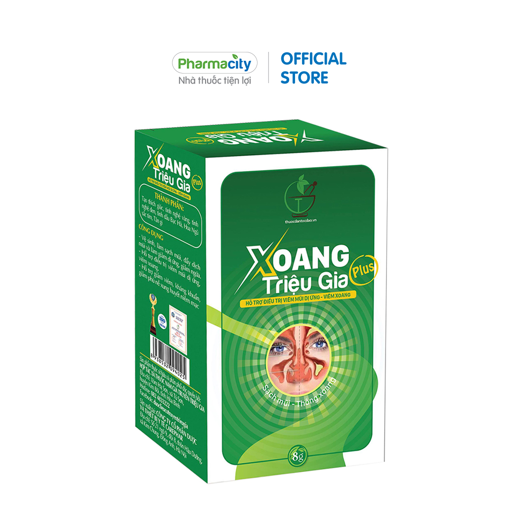 Bột dược liệu Xoang Triệu Gia hỗ trợ giảm triệu chứng viêm mũi dị ứng, viêm xoang
