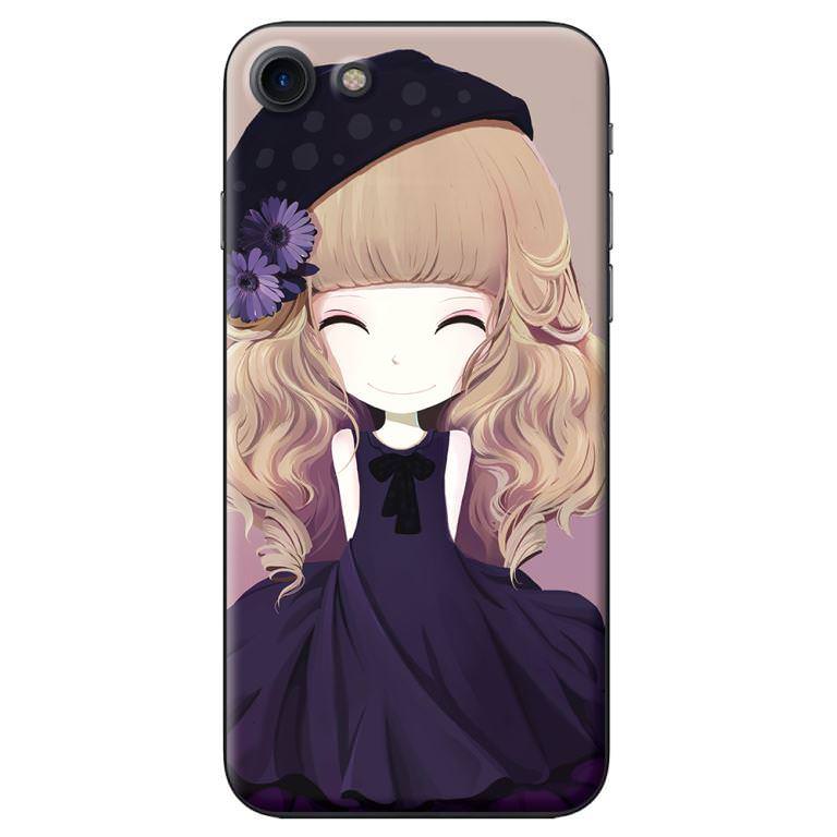 Ốp lưng dành cho iPhone 7/8 - Anime Cô Gái Váy Đen