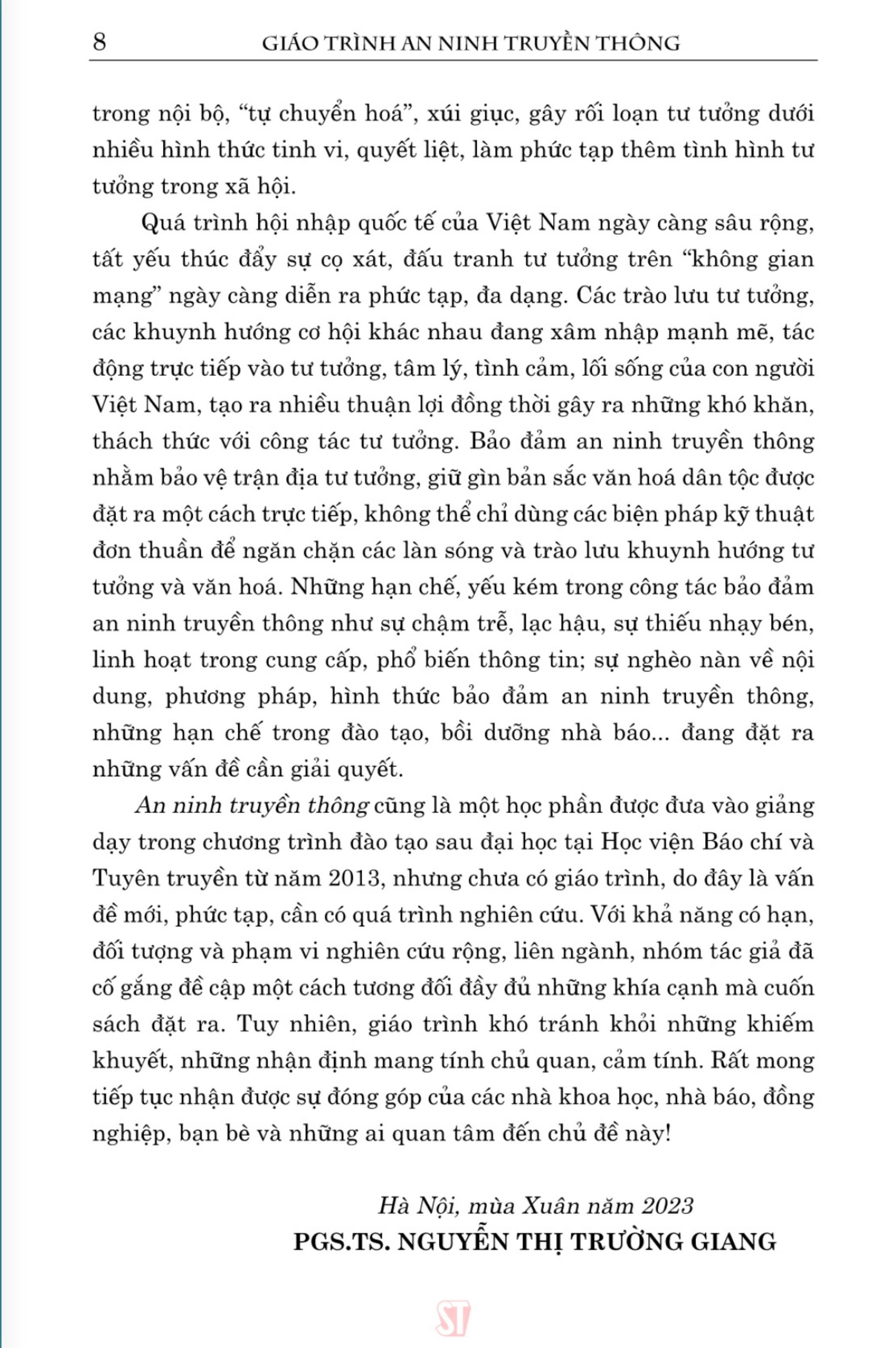 Giáo trình an ninh truyền thông