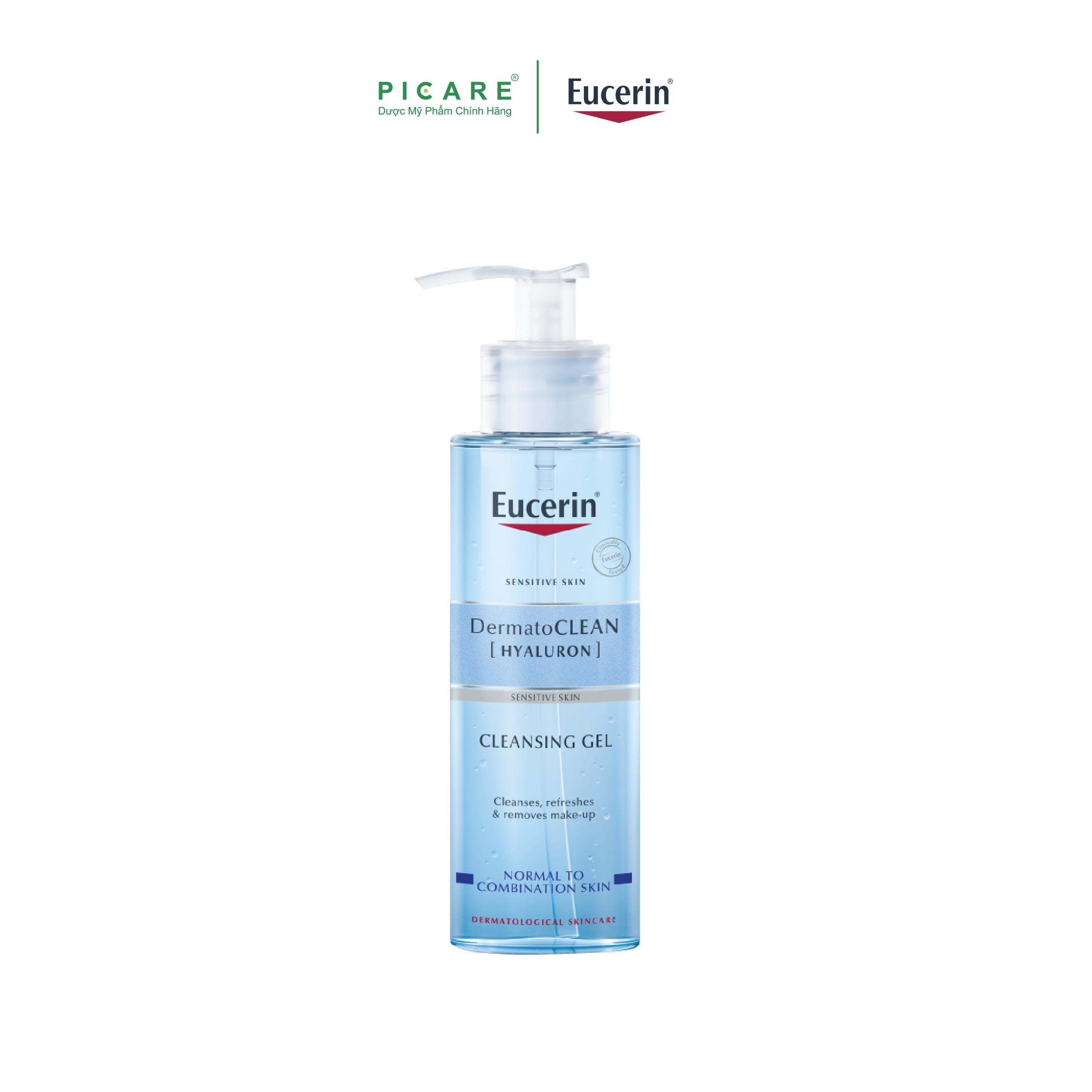 Gel Rửa Mặt Cho Da Nhạy Cảm Eucerin Dermato Clean Refreshing Cleansing