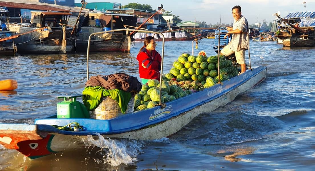 Tour chợ nổi Cái Răng nửa ngày – Du lịch sông nước miệt vườn Cần Thơ