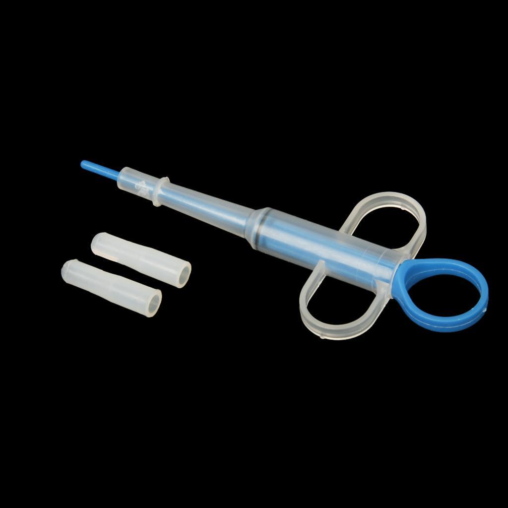 4xPet Dog Cat Capsule Tablet Pill Gun Piller Pusher Syringe Doser Blue