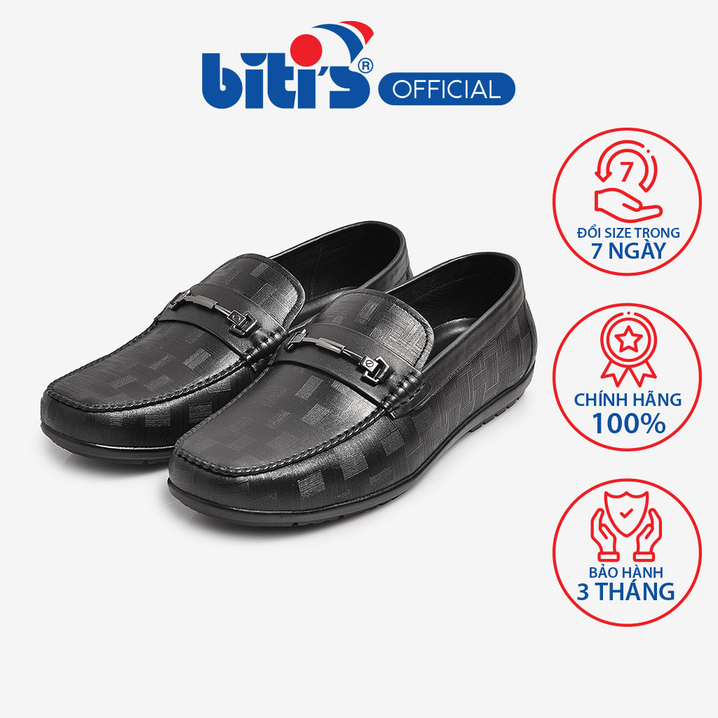 Giày Tây Mocasin Nam Biti's BMM001577DEN (Đen)