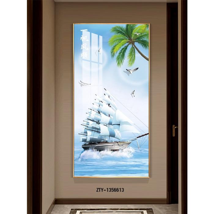 TRANH THUẬN BUỒM XUÔI GIÓ NGHỆ THUẬT TRÁNG GƯƠNG MICA HIỆN ĐẠI SANG TRỌNG CAO CẤP 40*60/ 60*90