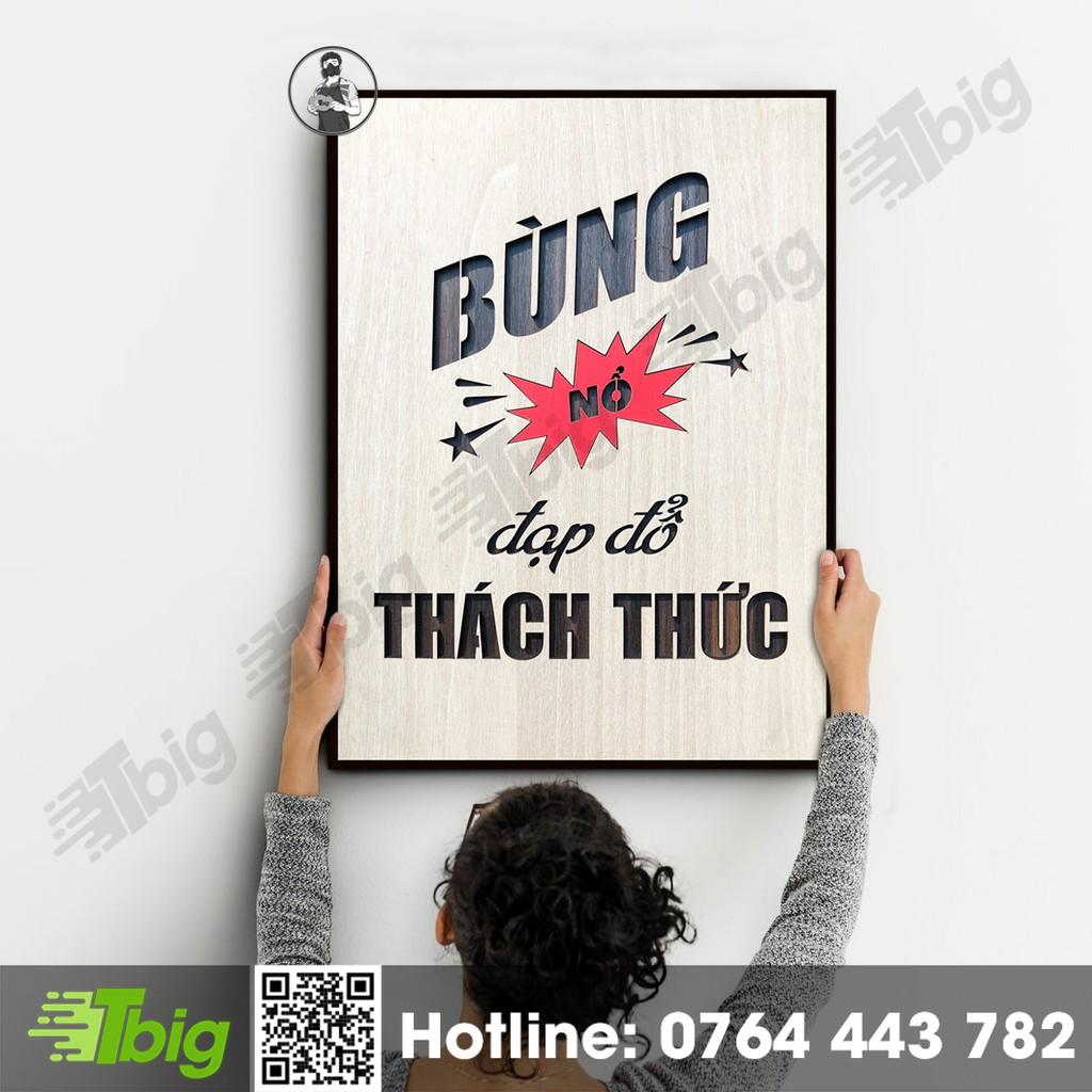 Tranh tạo động lực TBIG019 - Bùng nổ đạp đổ thách thức