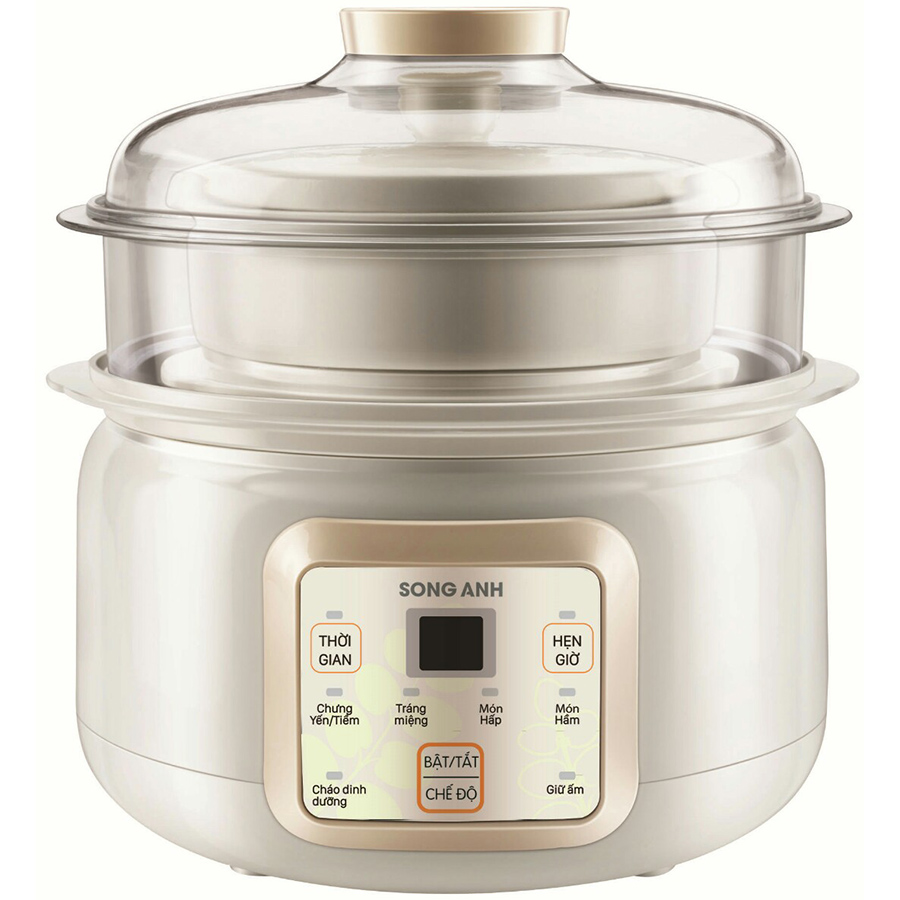 Nồi Nấu Cháo Cách Thủy Và Hấp Song Anh 1.5L - Hàng Chính Hãng