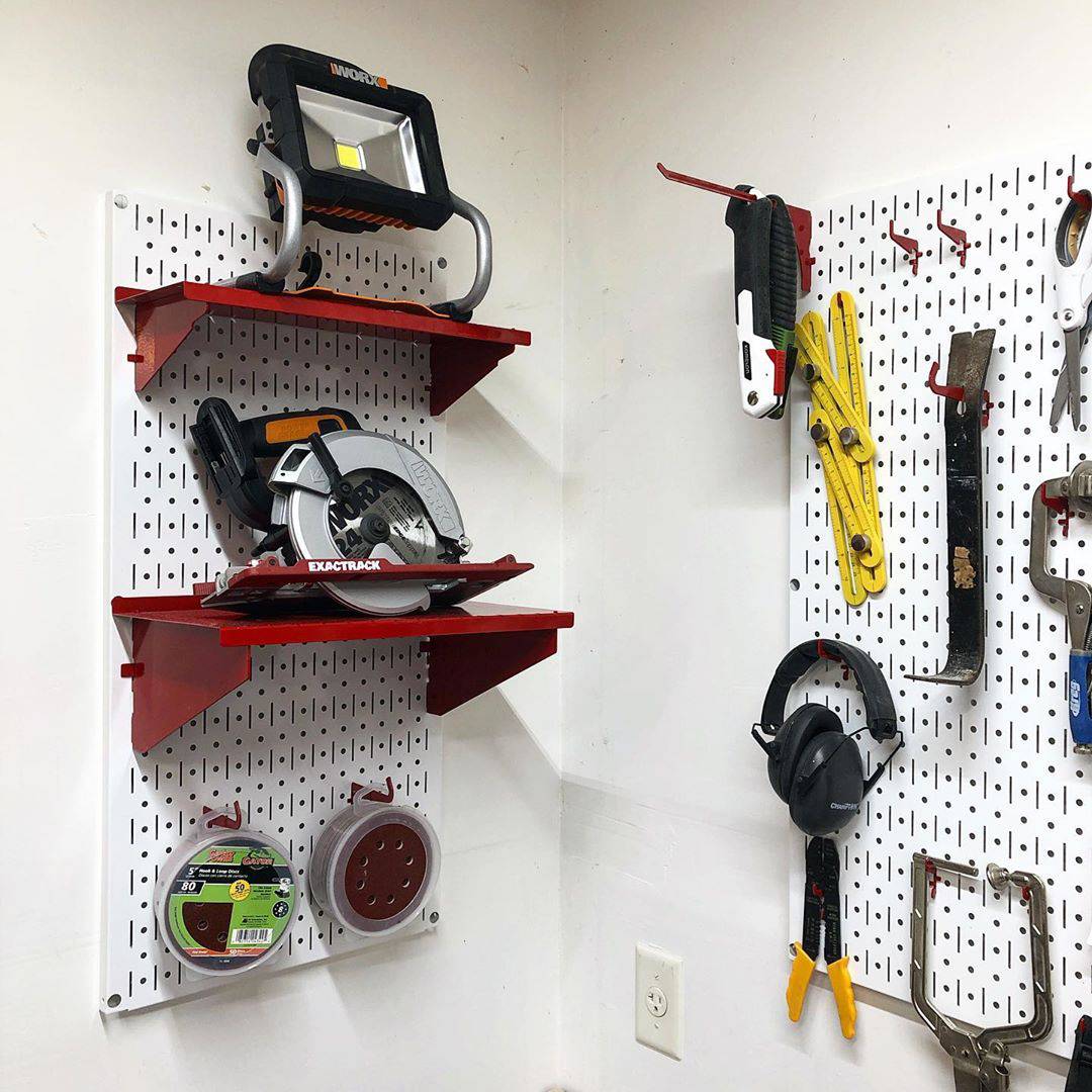 Bảng Treo Đồ Nghề Pegboard Cơ Khí SMLIFE S1 White  - Lưu Trữ Trưng Bày Dụng Cụ Sửa Chữa Thông Minh Dễ Tìm Kiếm