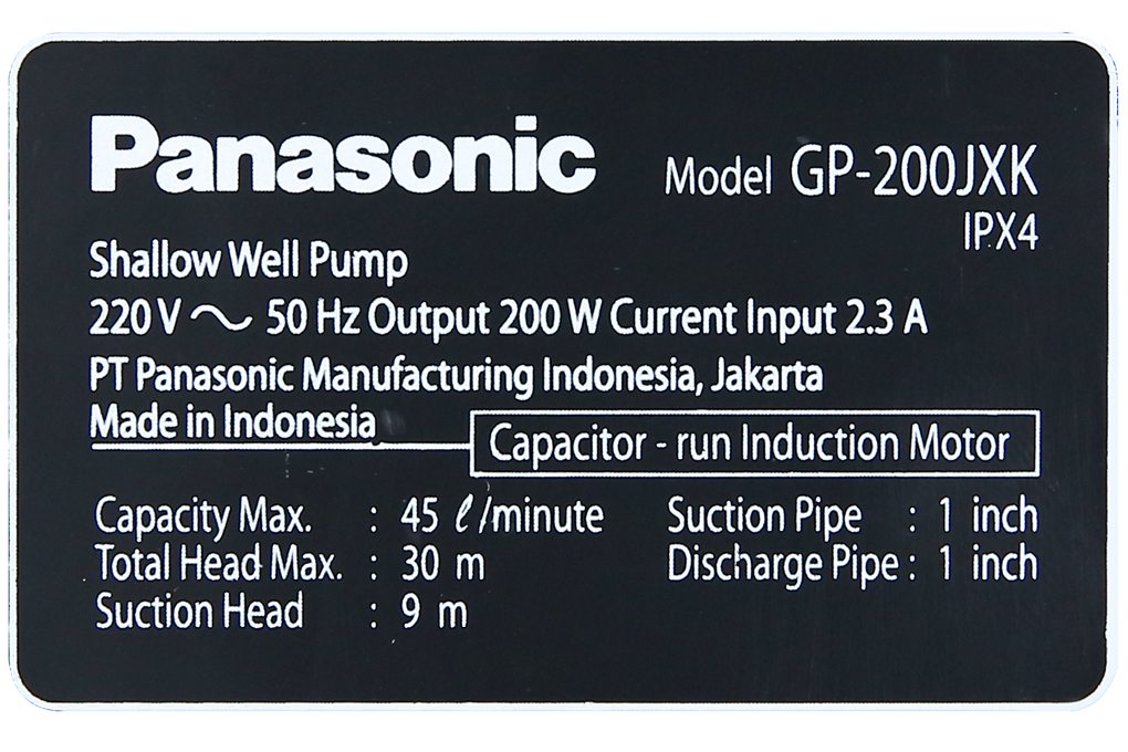 Máy Bơm Nước Panasonic GP-200JXK-SV5 (200W)