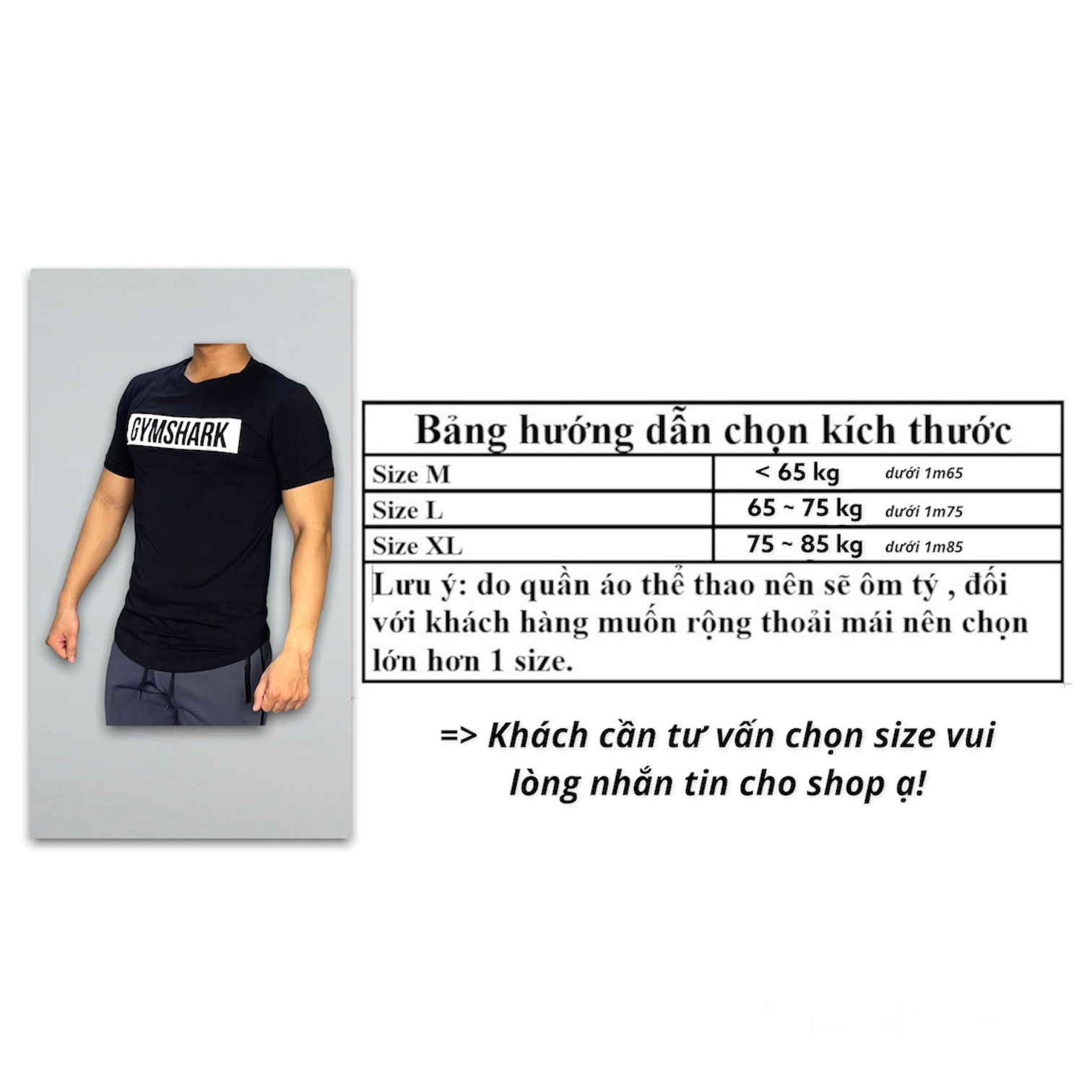 Hình ảnh Áo thun tập gym nam DO GYM SHOP form ôm đẹp, thun cotton thoáng mát