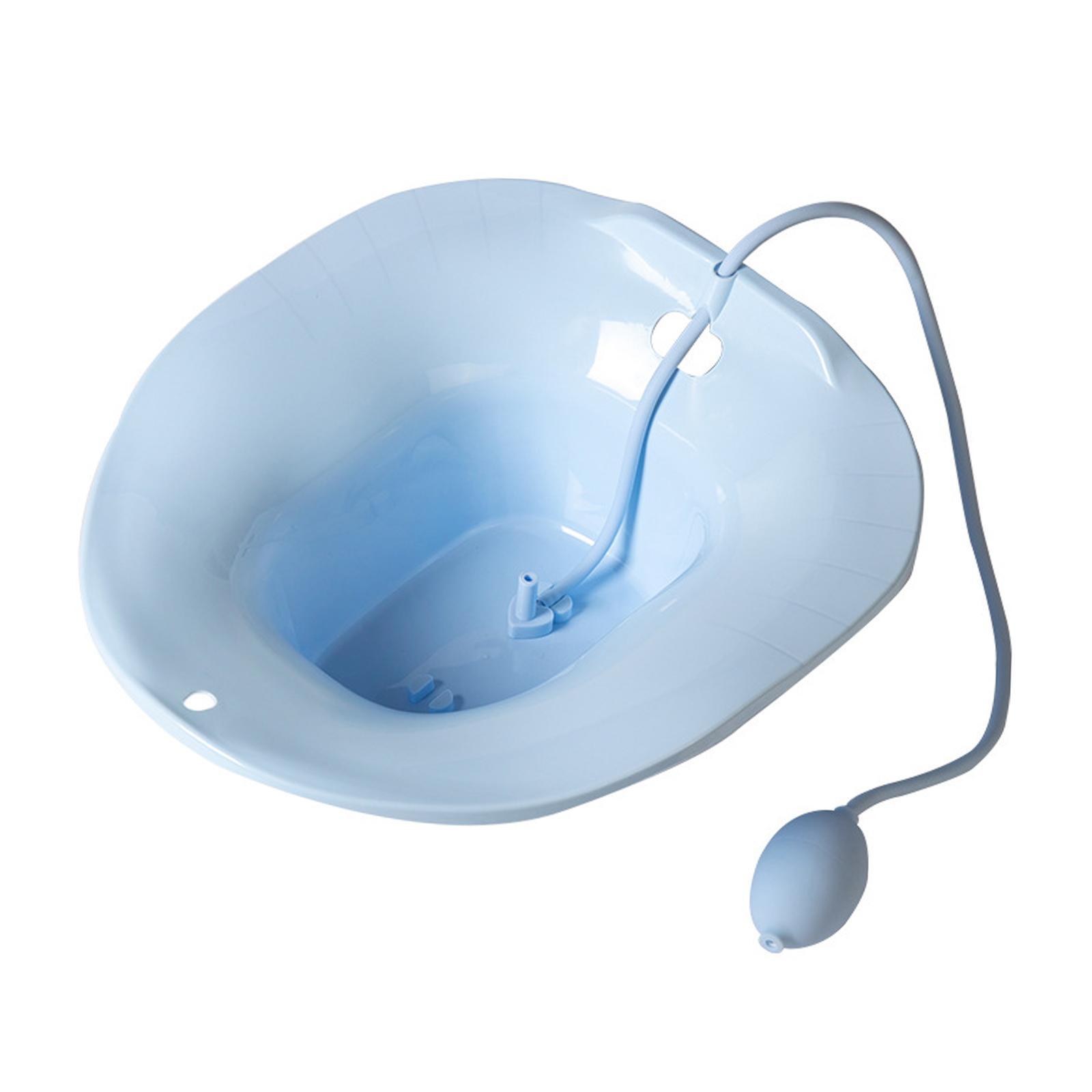 Sitz Bath Toilet Seat with Flusher for Postpartum Hemorrhoids
