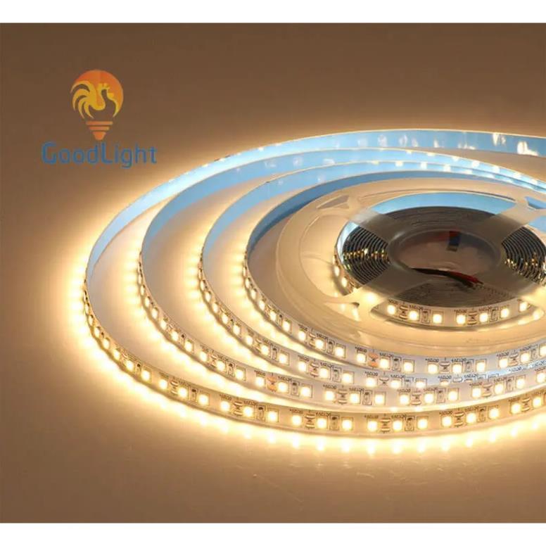 Đèn led dây dán 2835 siêu sáng cuộn 5m điện 12V, led dán trang trí nhà cửa,tủ bếp,kệ trưng bày