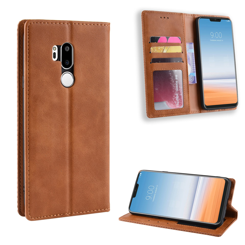 Bao da dạng ví, nam châm dành cho LG G7 ThinQ Luxury Leather Case - Hàng nhập khẩu