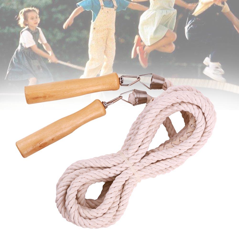Vui Tập Thể Hình Nhóm Huấn Luyện Tay Cầm Bằng Gỗ Tập Luyện Giảm Cân Thể Thao Người Lớn Dây Nhảy Ergonomic Trong Nhà Ngoài Trời Không Trơn Trượt