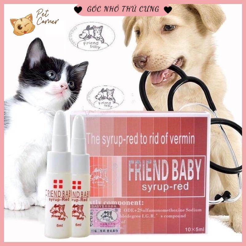 Siro uống chống giun sán cho chó mèo Friend Baby 5ml