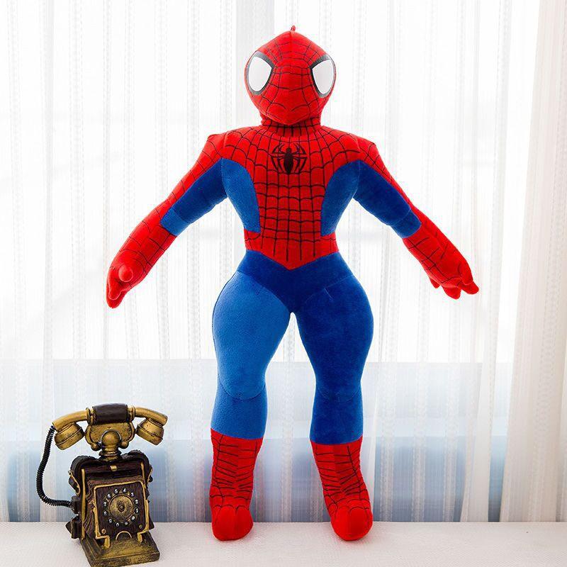 Gấu Bông Siêu Anh Hùng Người Nhện Spiderman (35cm----80cm) Hàng Xịn Cao Cấp (Tặng Kèm 1 Ví Da 12 Ngăn Đựng Thẻ Atm, Cccd)