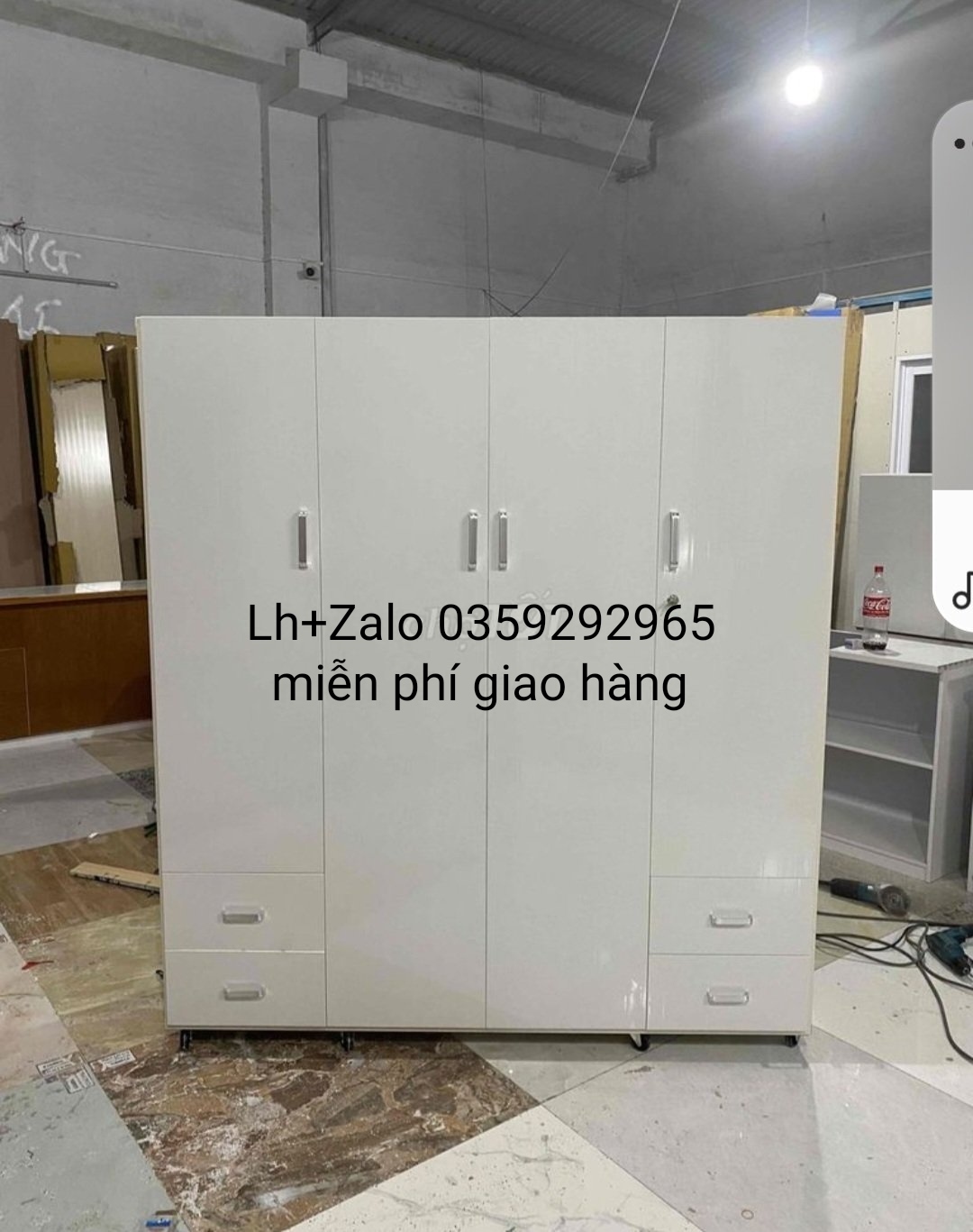 Tủ nhựa đài Loan 4 cánh