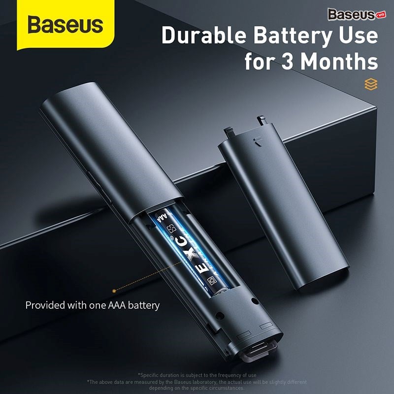 Bút trình chiếu Baseus Orange Dot Laser đỏ điều khiển không dây USB/Type-C cho Laptop/MacBook - Hàng Chính Hãng