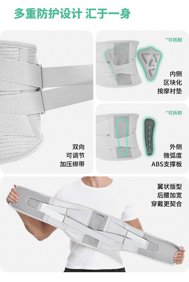 Đai Lưng, Nẹp Lưng Mới Giảm Đau Lưng Định Hình Cột Sống, Cải Thiện Thoái Hóa Thoát Vị Thoáng Khí Cho Nam Nữ AOLIKES- 7895