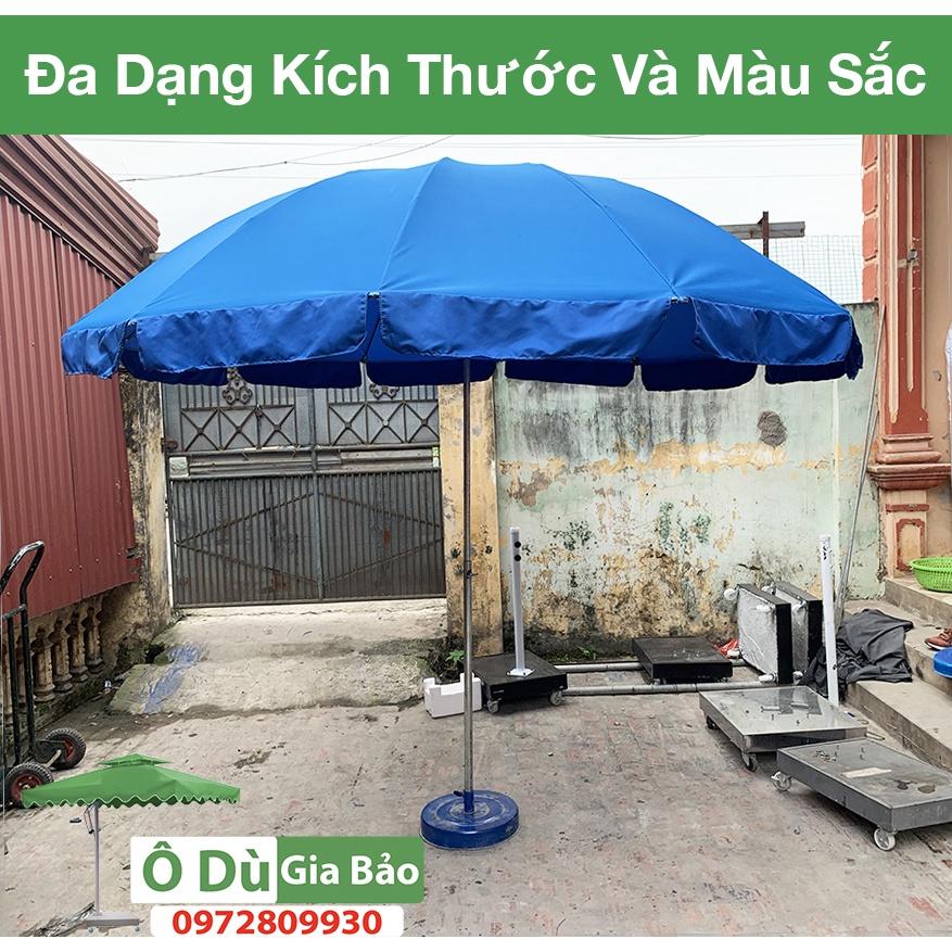 Ô Dù Chính Tâm Tròn Vải Bạt Cao Cấp 2M4 2M7 3M -Che Mưa Che Nắng Ngoài Trời (Chưa bao gồm chân đế 15kg)