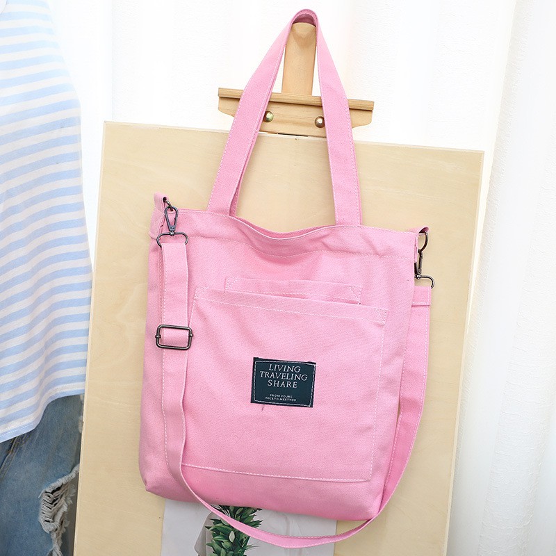 Túi tote vải Living thời trang cá tính siêu hot phong cách Hàn Quốc