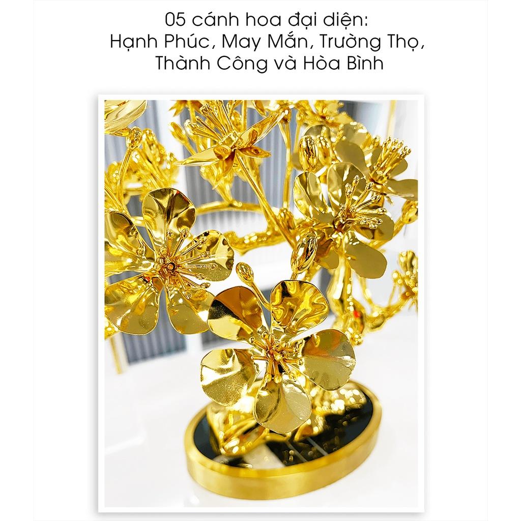 Cây Mai Long Thăng mạ vàng 24k cao 30 cm