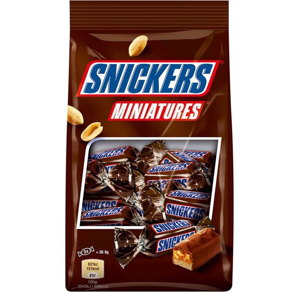 Chocolate Snickers Miniatures gói 100gr