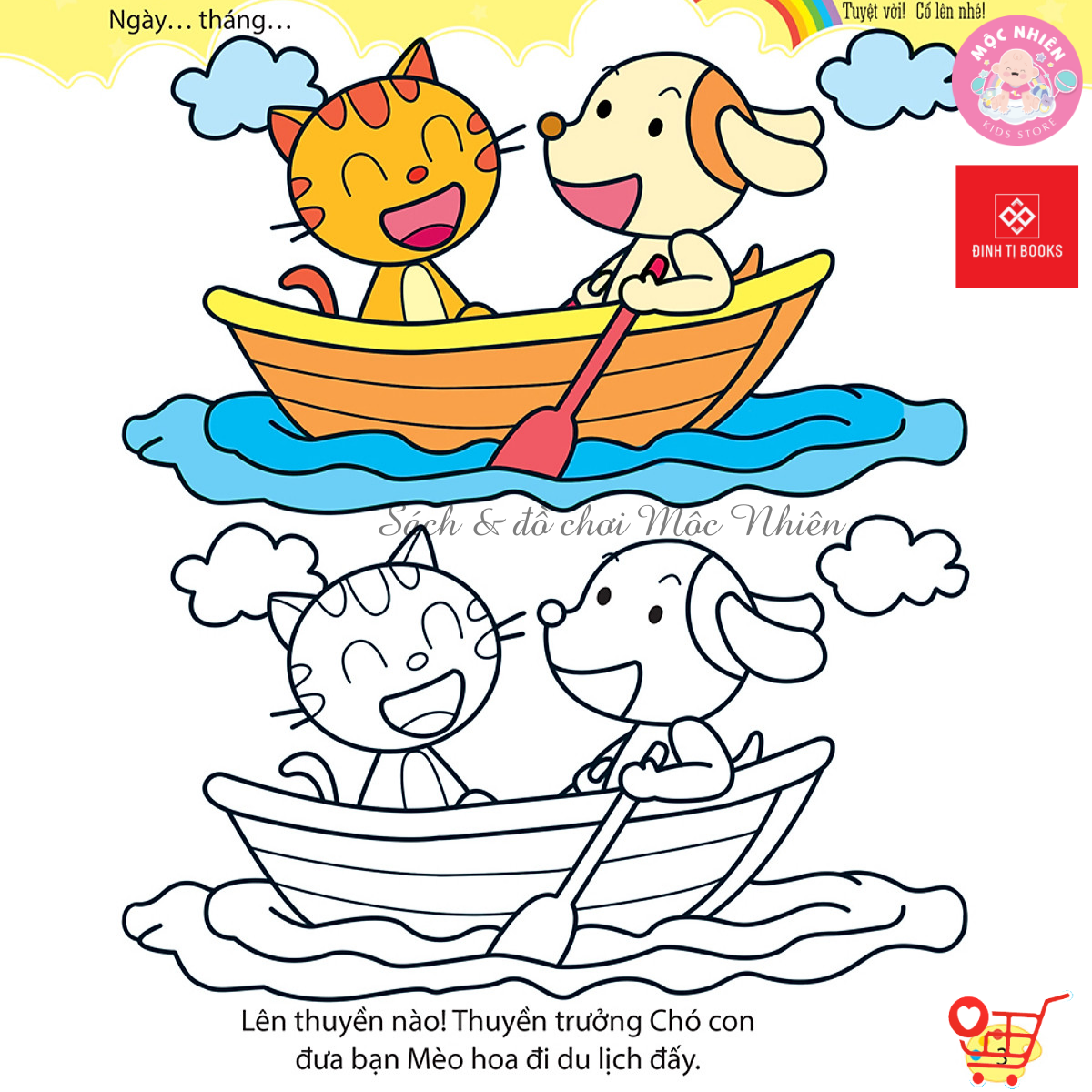 Sách Bé Tập Tô Màu - Từ Cơ Bản Đến Nâng Cao - Đinh Tị Books (Nhiều chủ đề)