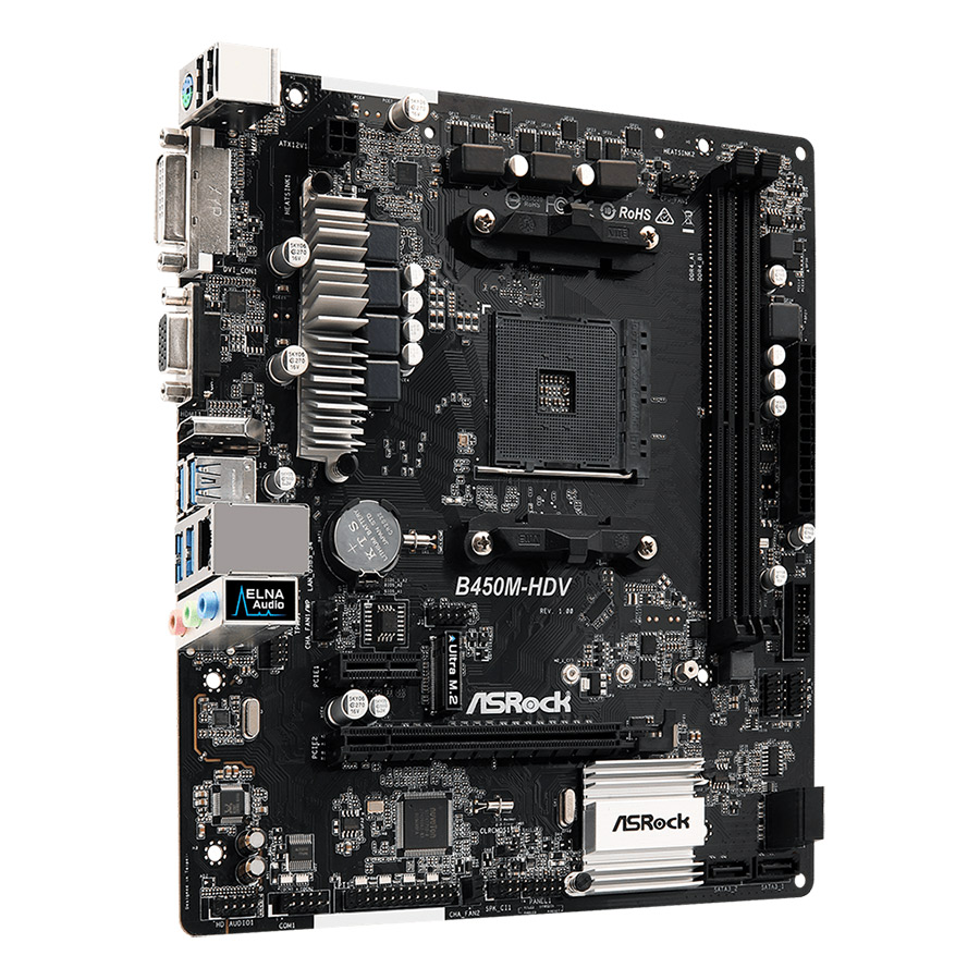Bo mạch chủ - Mainboard Asrock B450M HDV
