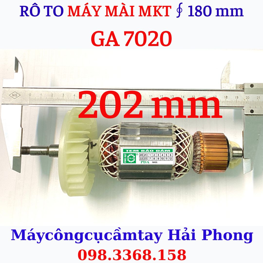 Rô to máy mài góc 'Ma.ki.ta' Mod.'GA-7020' Hiệu DCA