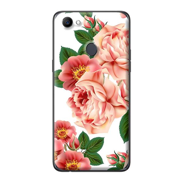 Ốp lưng cho Oppo F7 mẫu HOA HỒNG XANH 4 - Hàng chính hãng