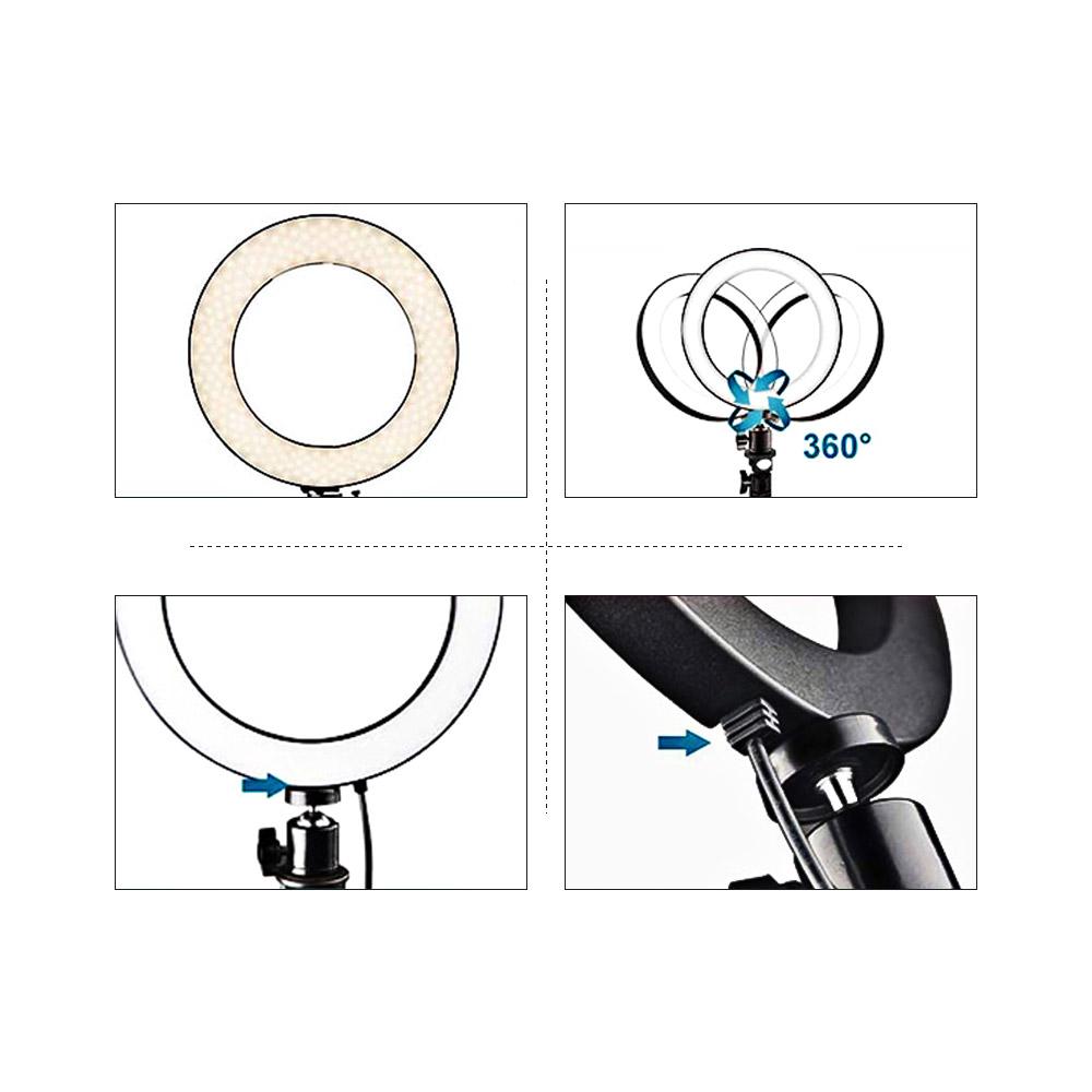 Vòng ánh sáng lấp đầy 26cm để chụp ảnh,trang điểm, phát trực tiếp YouTube