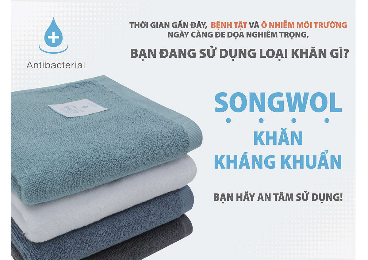 Khăn Kháng Khuẩn Hàn Quốc - SONGWOL ANTI BACTERIA