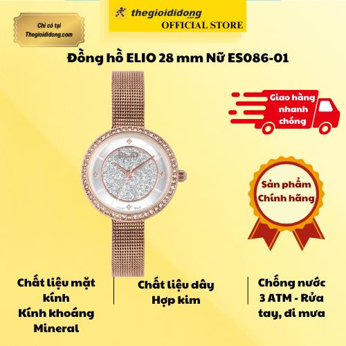 Đồng hồ ELIO 28 mm Nữ ES086-01 - Hàng Chính Hãng