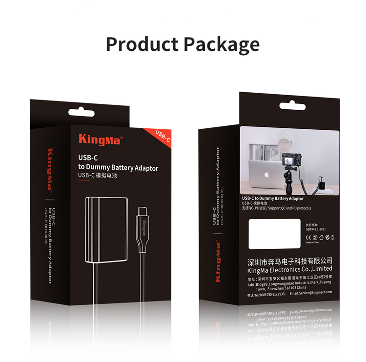 Kingma USB-C to Canon LP-E6 dummy battery - HÀNG CHÍNH HÃNG