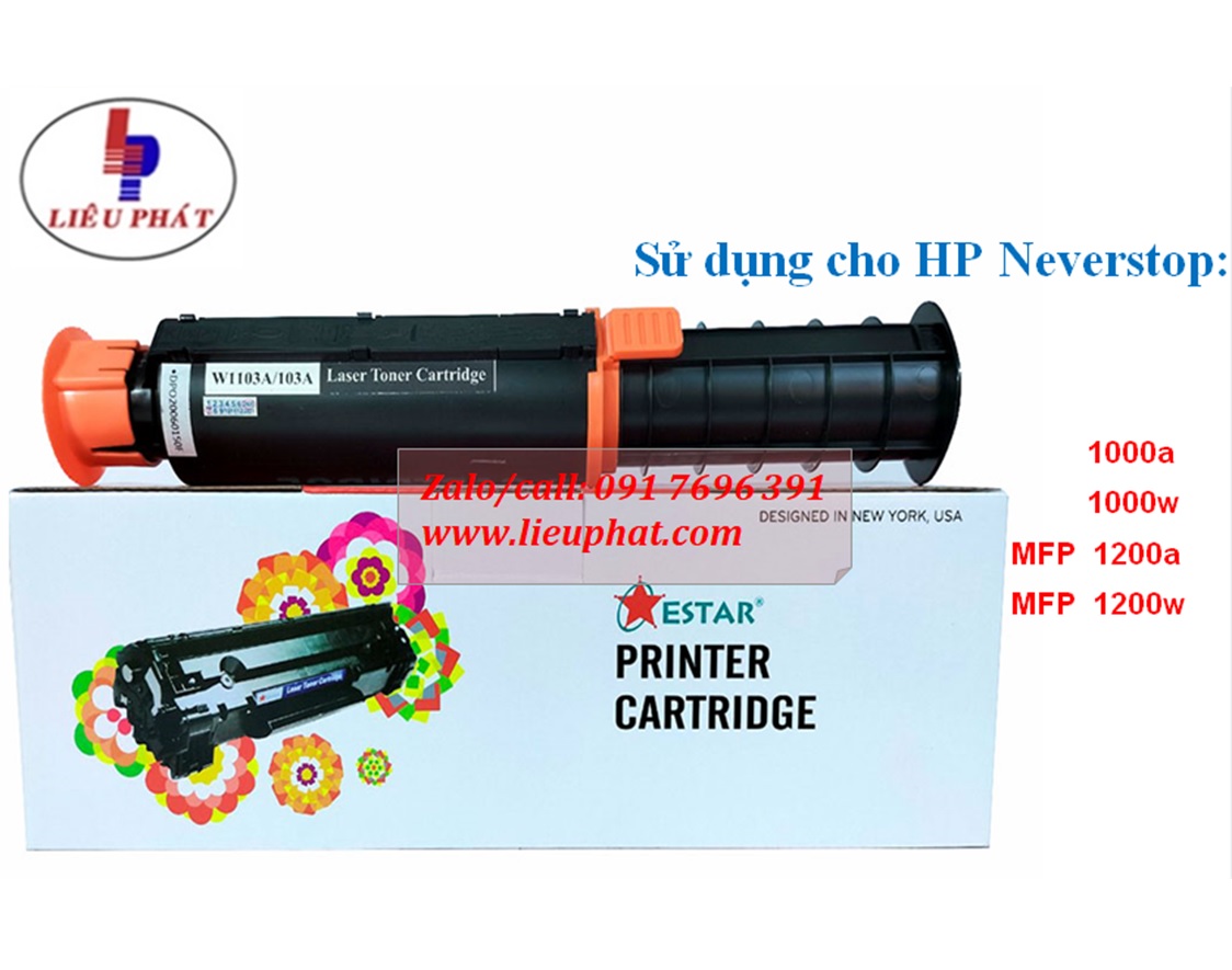 Hộp mực in dùng cho máy HP MFP 1000A/ 1000W, HP 1200A/ 1200W  103A Black Neverstop Laser Toner - tương thích