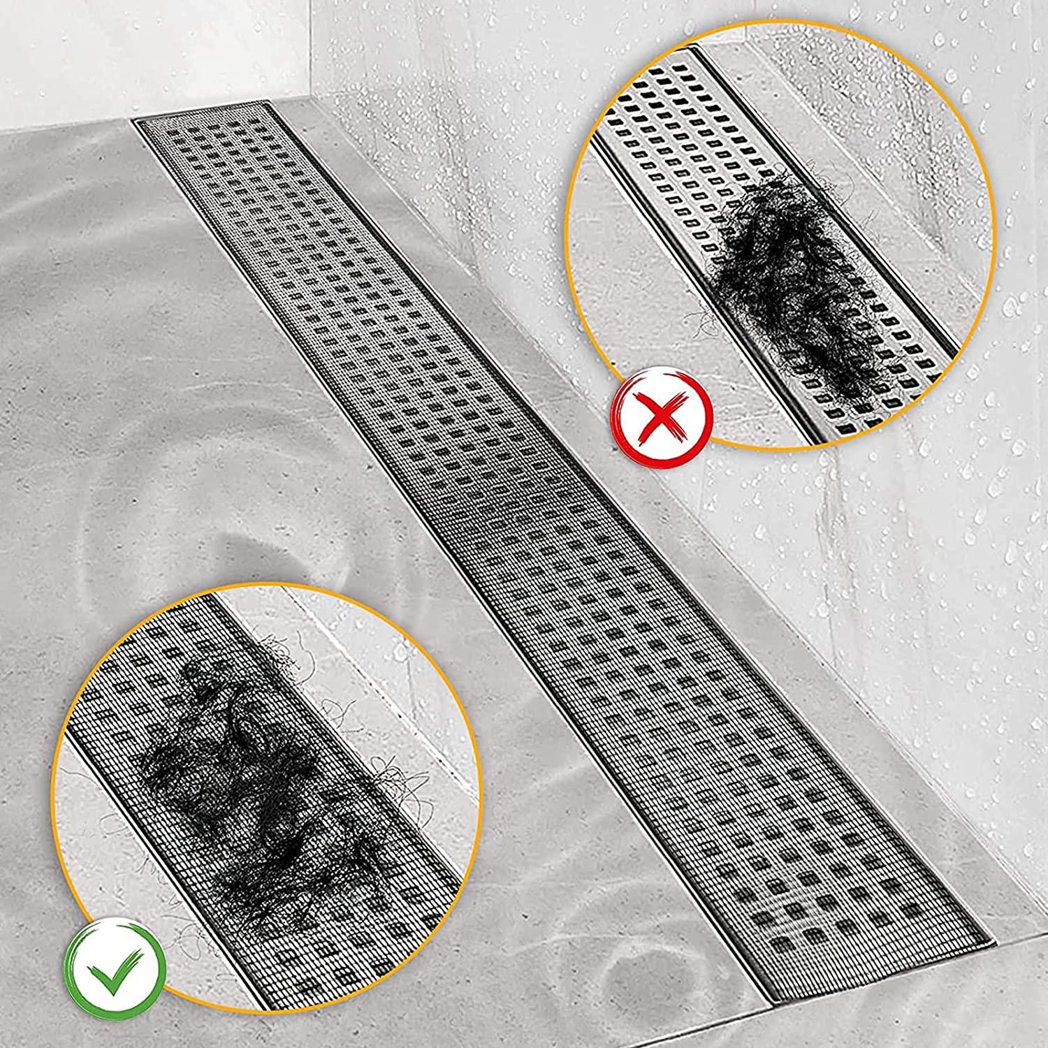 Tắt tóc chân tóc vứt bỏ cống thoát nước 70mm*10m vuông thoát nước vuông