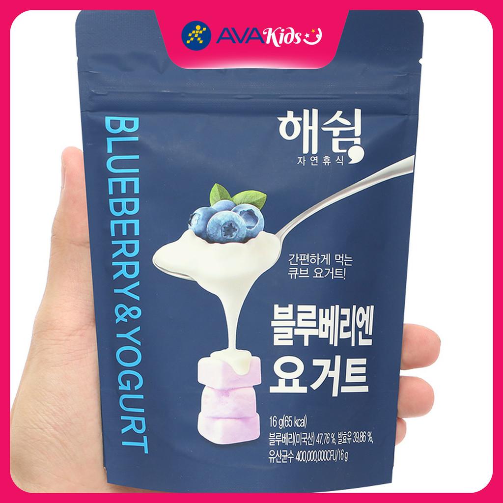 Sữa chua khô sấy lạnh vị việt quất Haeswim gói 16g (từ 7 tháng) - Hàng Chính Hãng